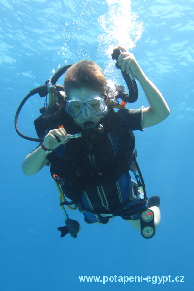 Hurghada,  kurz je hotov/ diving course completed